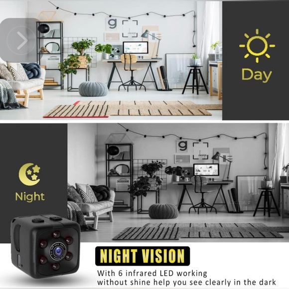 Mini Spy Camera 1080P Hidden Camera,Portable Small HD Nanny Cam with Night Visio - Picture 5 of 7